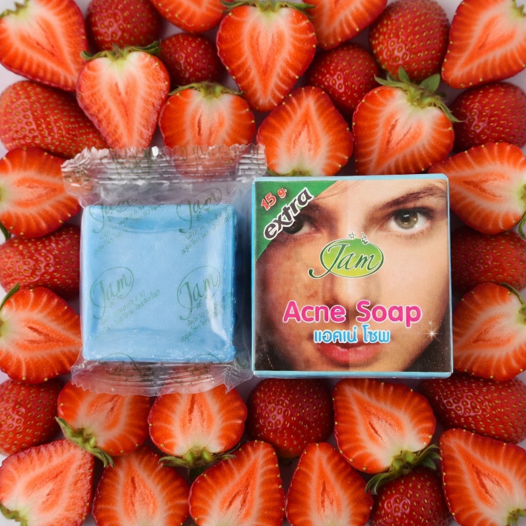 Acne Thailand Soap with fruit Jam and Gluta for Spots Collagen Soap