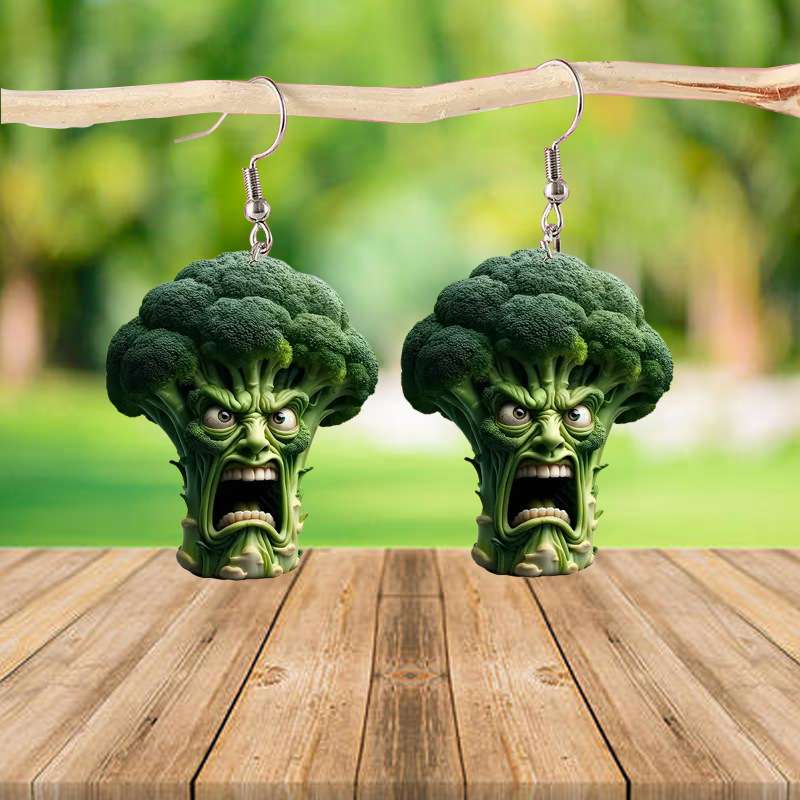 Angry Vegetables earring