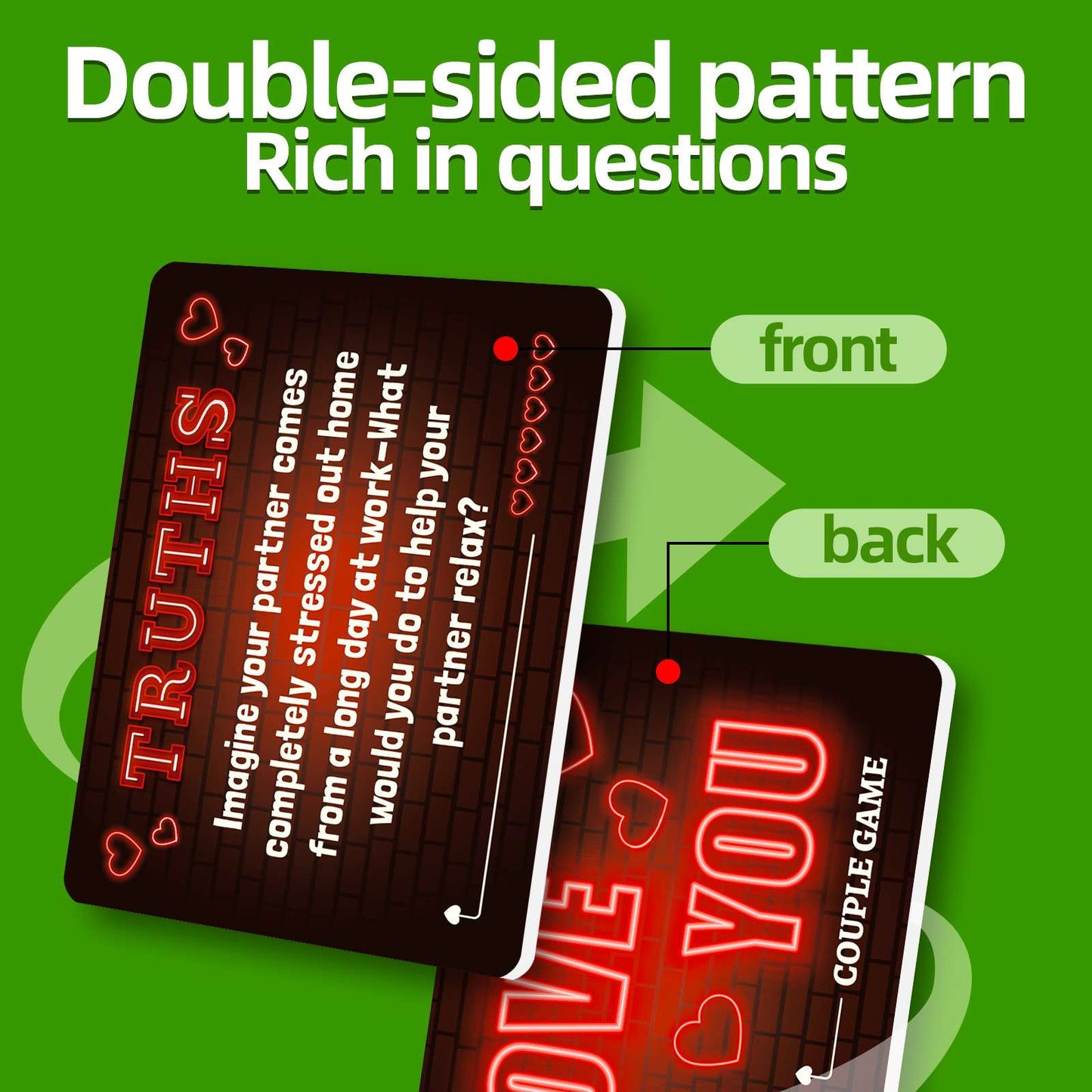 +18 Love you Truth or Dare Adult Cards | Fun Game cards