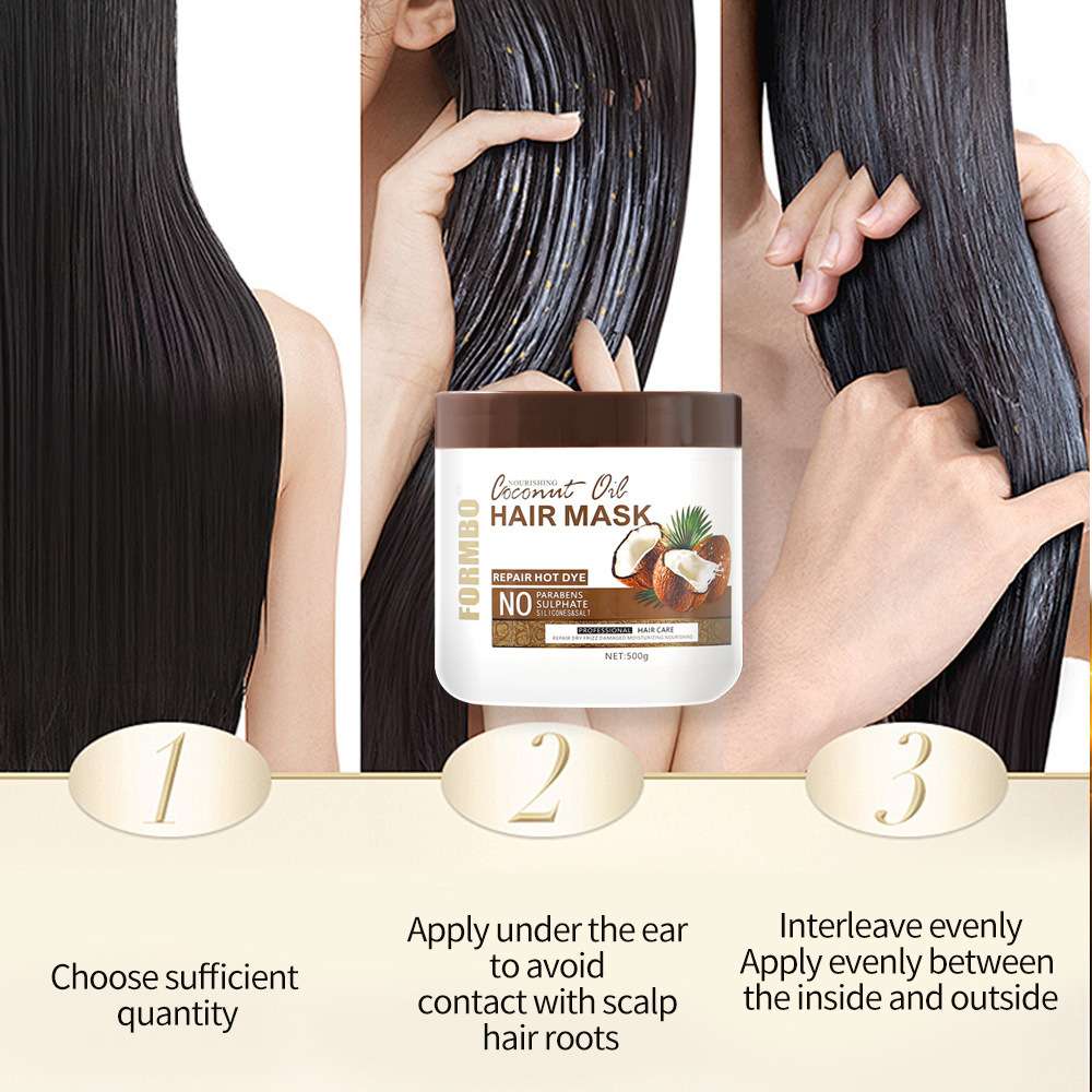 100% Natural Coconut oil hair MASK for virgin non relax & repair of damaged Relaxed hair