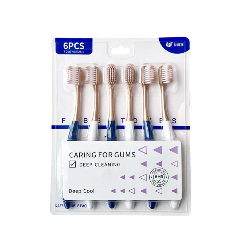 Caring gum 6pcs pack Luxury tooth brush for sensitive gum