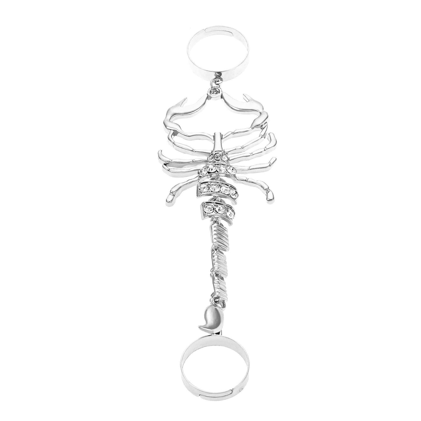 Silver Scorpion Ring Emperor left hand ring
