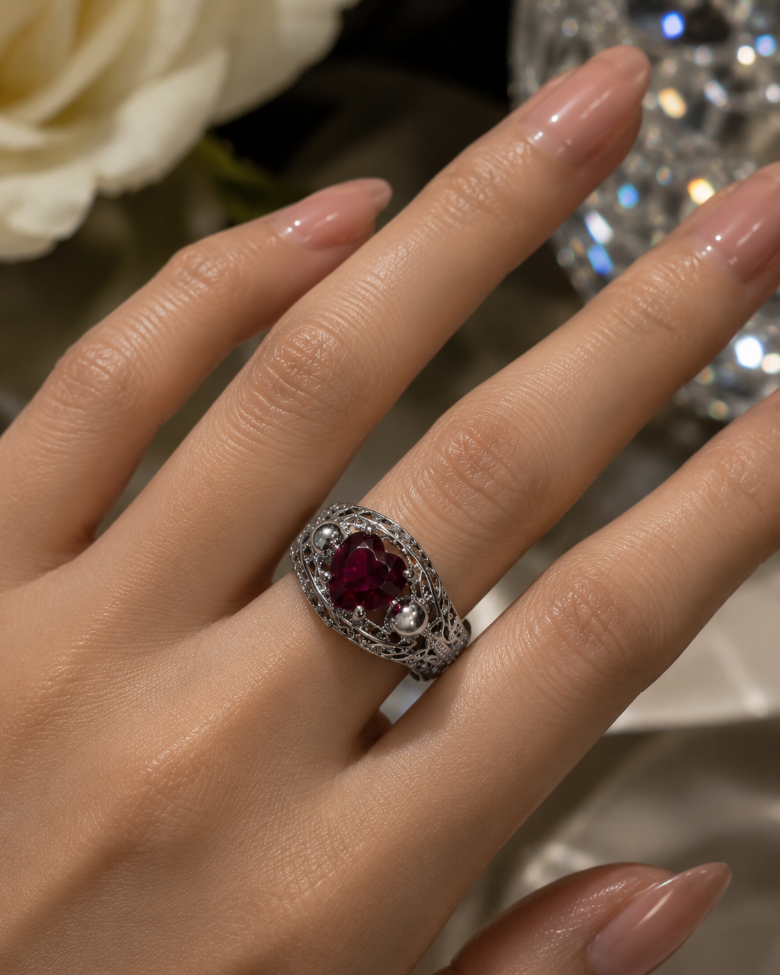 Wolf Blood Majesty Ring Size 7