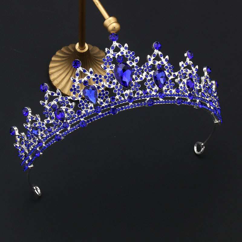 Pageant Blue British Crown - One of a kind Hand made Singapore Princess Gowns