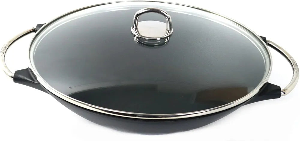 KÜCHENPROFI Wok Premium set with glass lid (size: 30 cm)