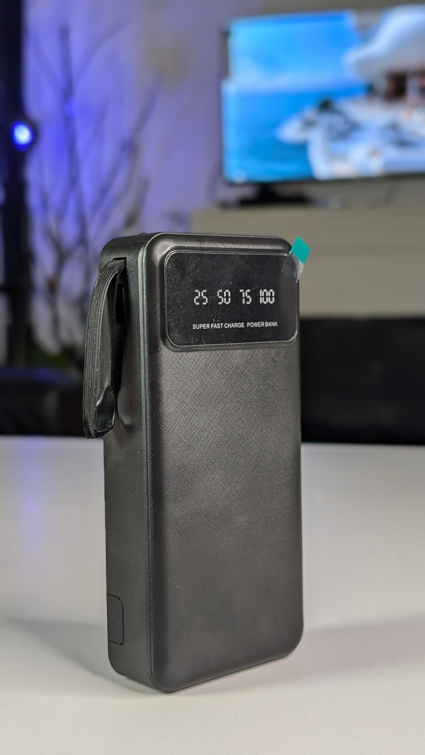 20,000 mah Macron Lighthouse power bank with LI-ION POLYMER Battery