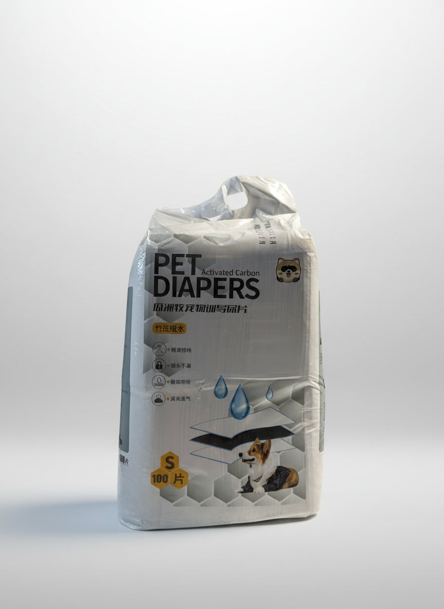 Activated Carbon pet diaper Size : S/100units