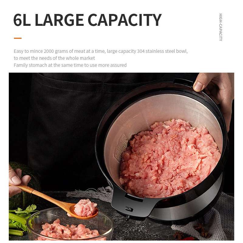6L Multi Functional Stainless Processor can process Palm kernel/Pounded Yam/ Grind Meat & Chicken bone
