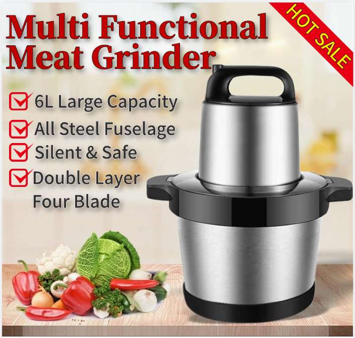 6L Multi Functional Stainless Processor can process Palm kernel/Pounded Yam/ Grind Meat & Chicken bone