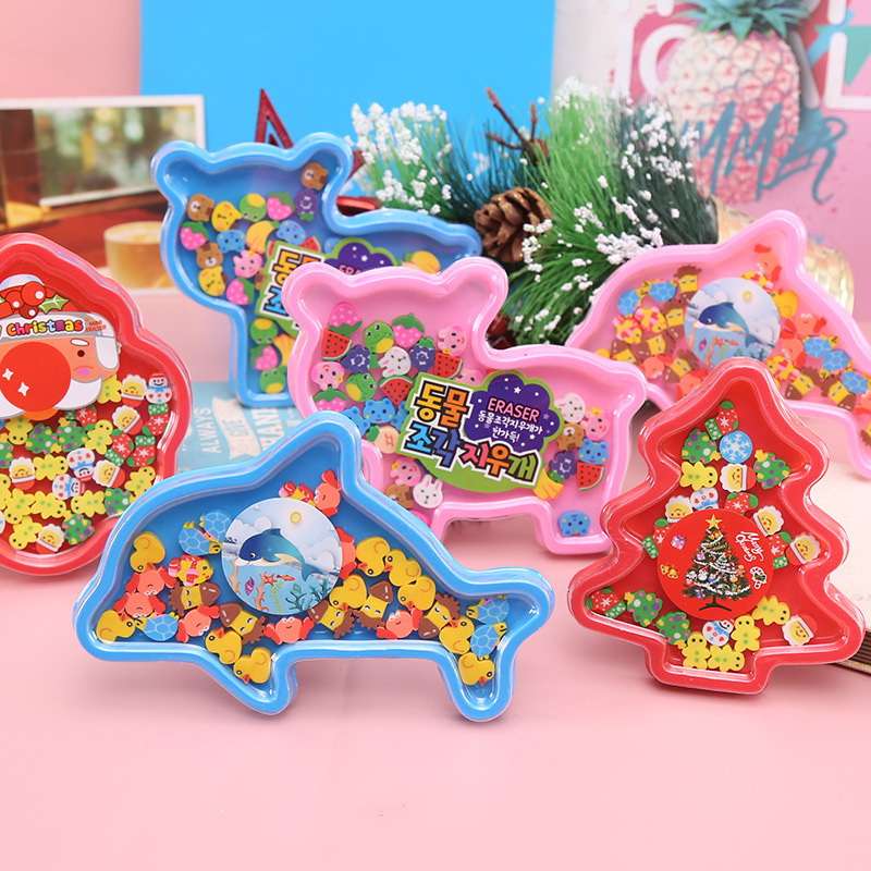 30pcs Cartoon Eraser in cute pack