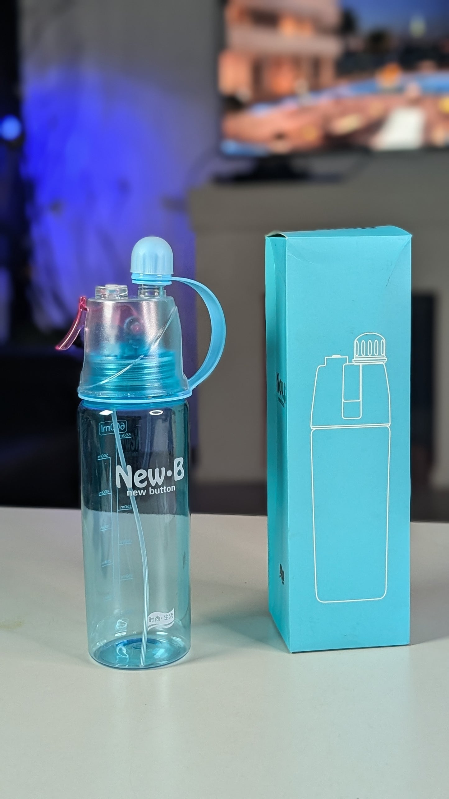 Gym Water bottle with spray
