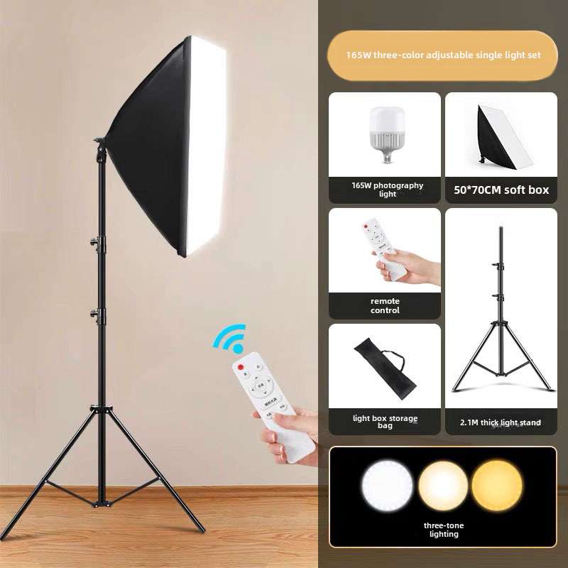 Kit +Tripod + softbox LED photography light