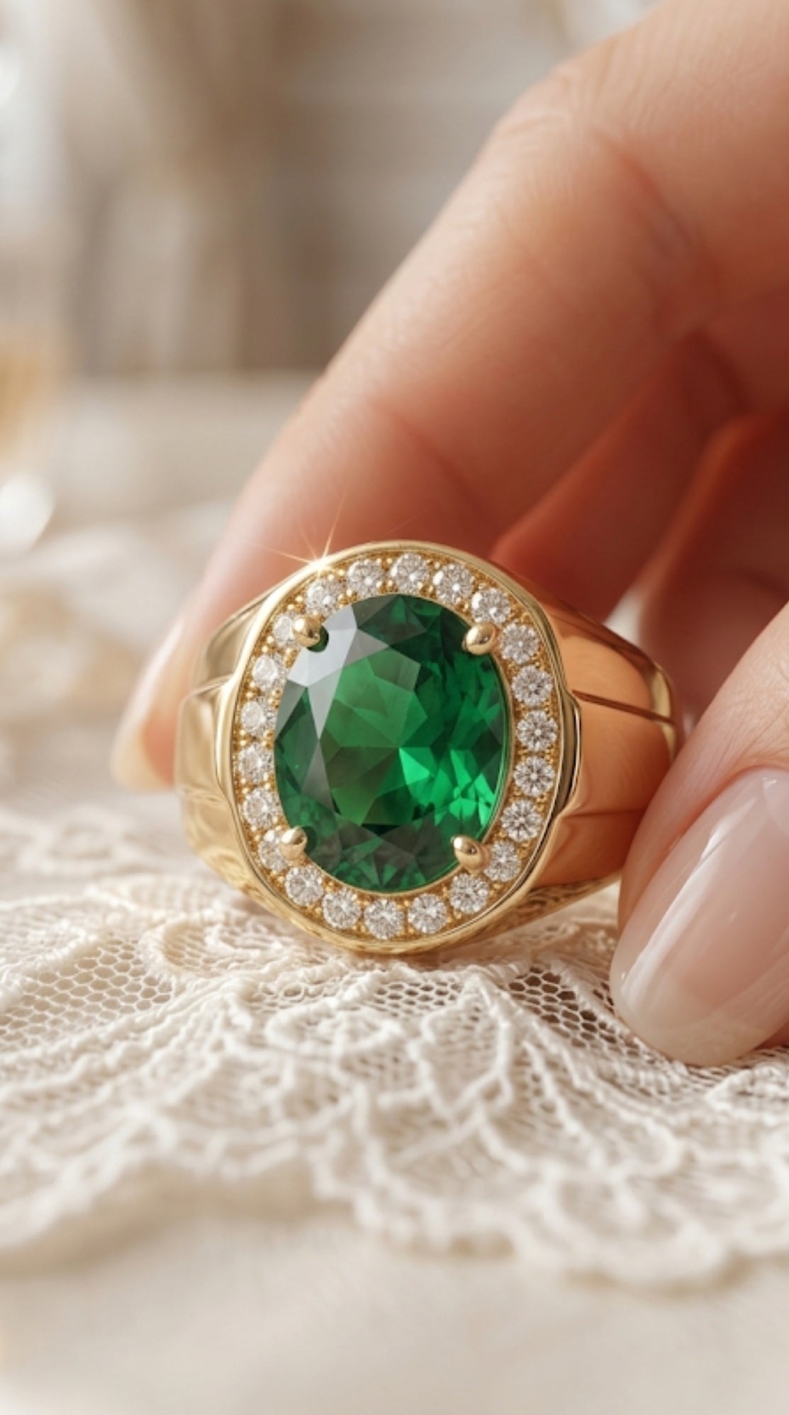K73| Wholesale Sovereign Halo Size 10 Non Tarnish