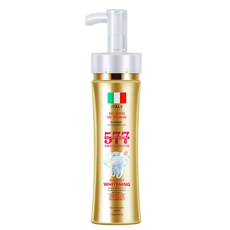 Gold Italy Double Effect Whitening Toothpaste for Men 150g