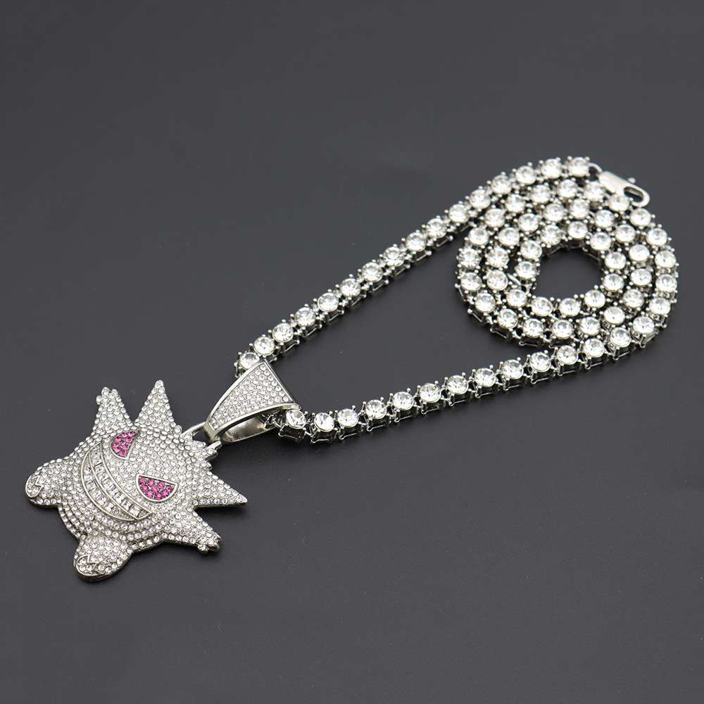 Pokémon PENDANT ONLY Silver Elf Full Diamond