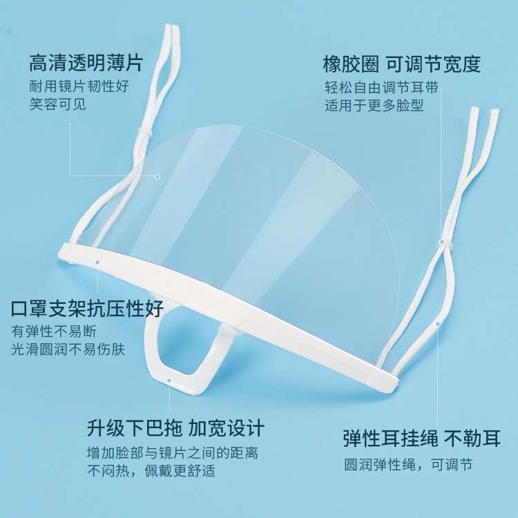 Chef/Spa Transparent Korean hygiene mouth Mask red useable