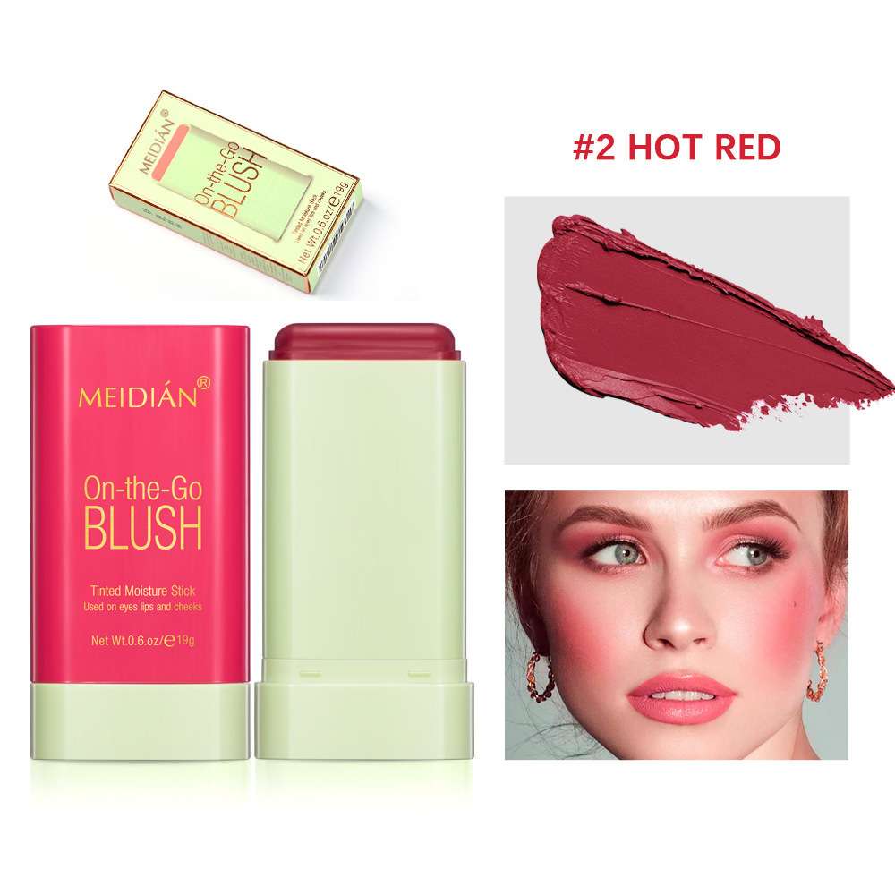 Hot Red - Korean on the Go Sweat proof blush