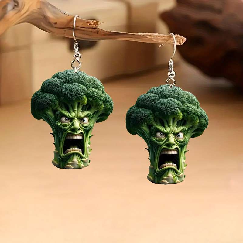 Angry Vegetables earring