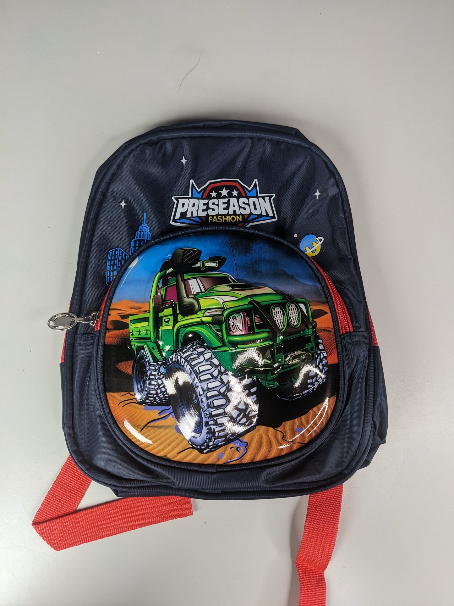 Black Monster truck school bag (32 × 26cm)