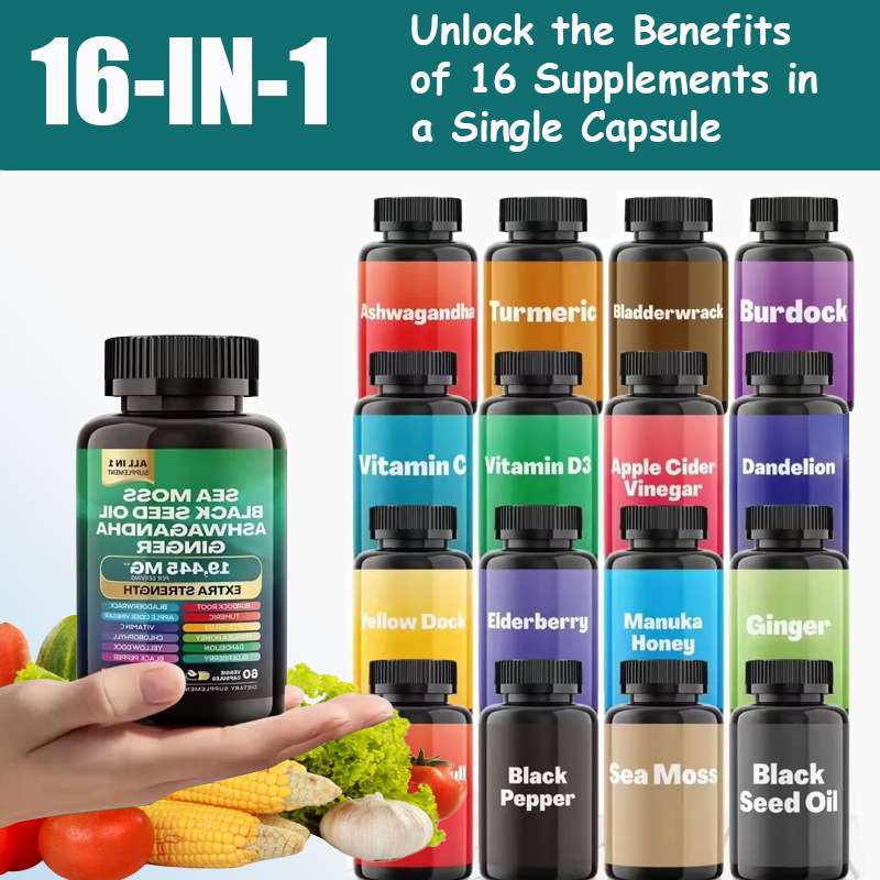 SEA Moss All in one dietary Supplement 60capsules/bottle