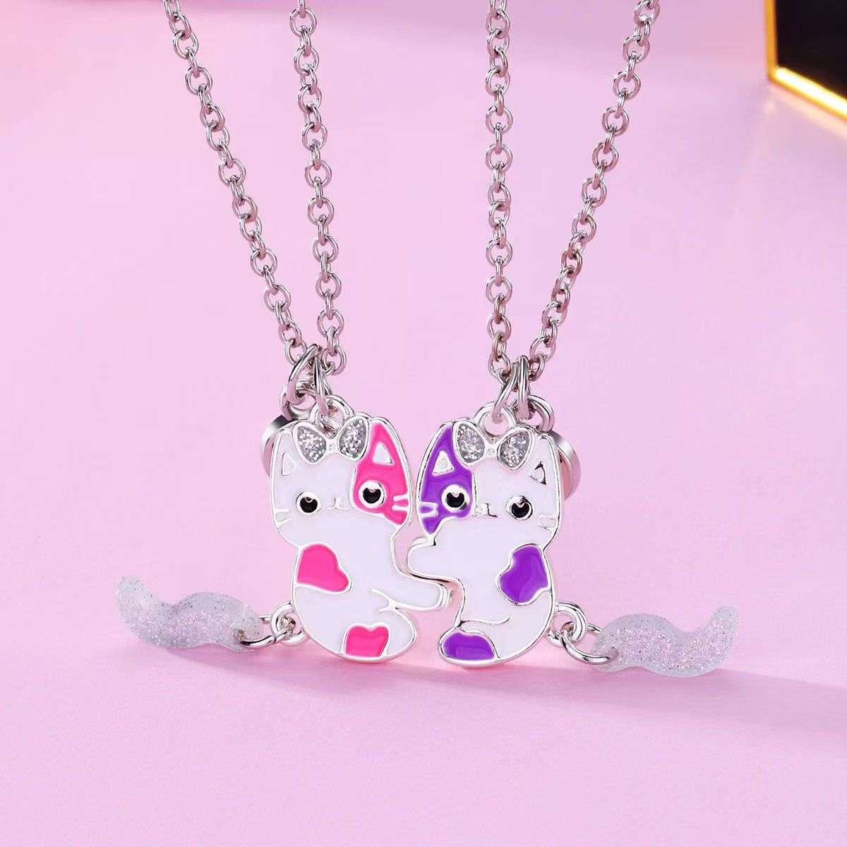 Good Friends Love Necklace Female BFF Children's Friendship Couple Girlfriend Pendant Cute necklace