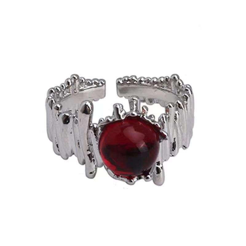 2 in 1 Ruby Ring Set Handmade Ring | High-end Luxury Jewelry Adjustable universal sizing Ring
