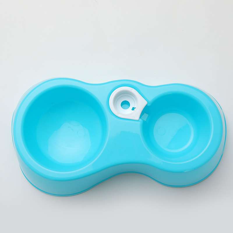 Anubis Orange- 2 in 1 Pet plastic leak-proof food double bowl automatic
