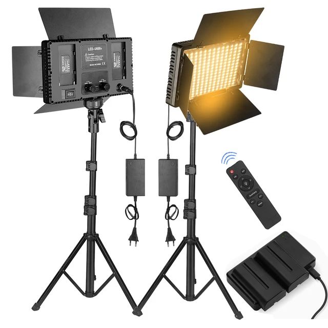 Professional Rechargeable Light Pro Led 300 + Tripod