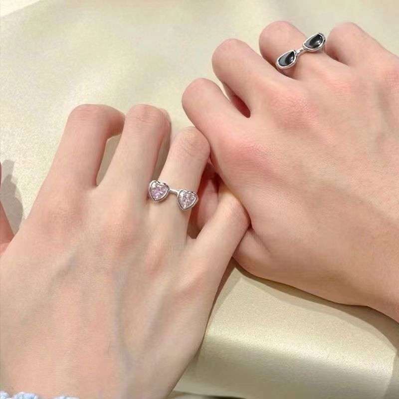 Pink Sunglasses Handmade Ring | High-end Luxury Jewelry Adjustable universal sizing Ring