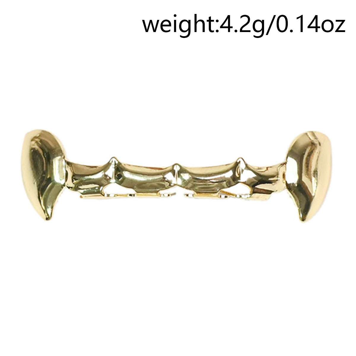 Gold plated vampire Grills Top & bottom full set teeth jewelry