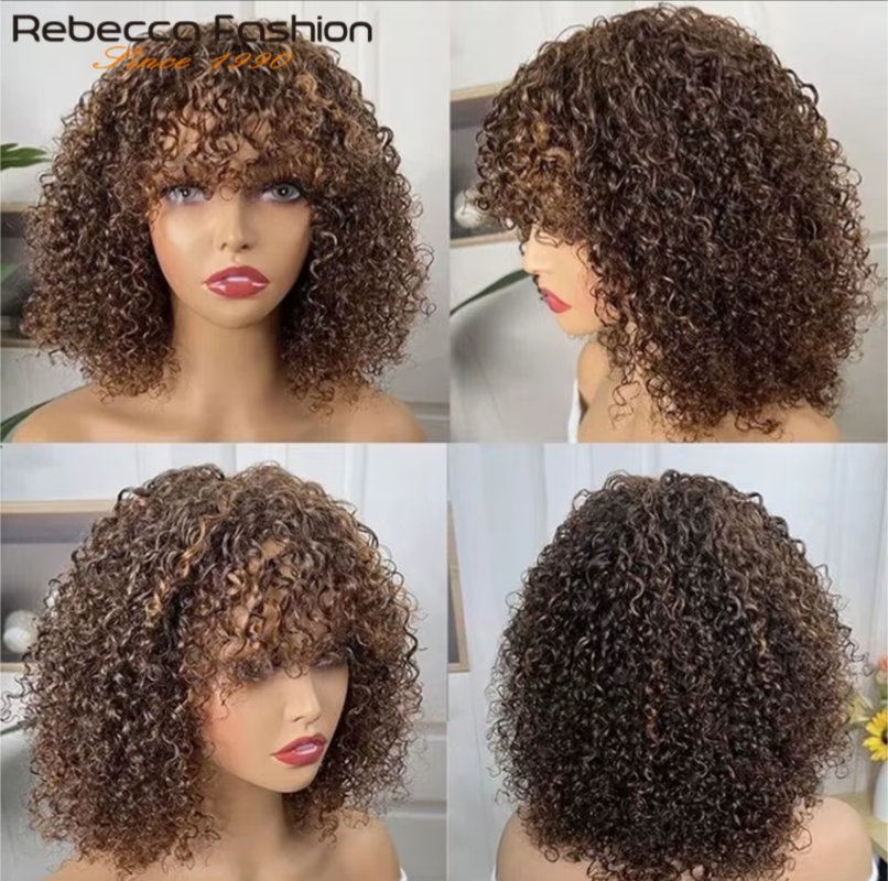 Rebecca Piano Fringe - 10" Human hair Wig