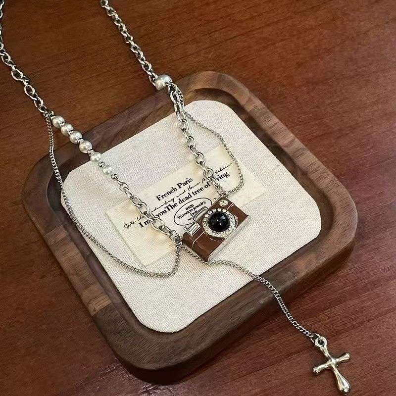 Vintage camera Pendant Cute necklace