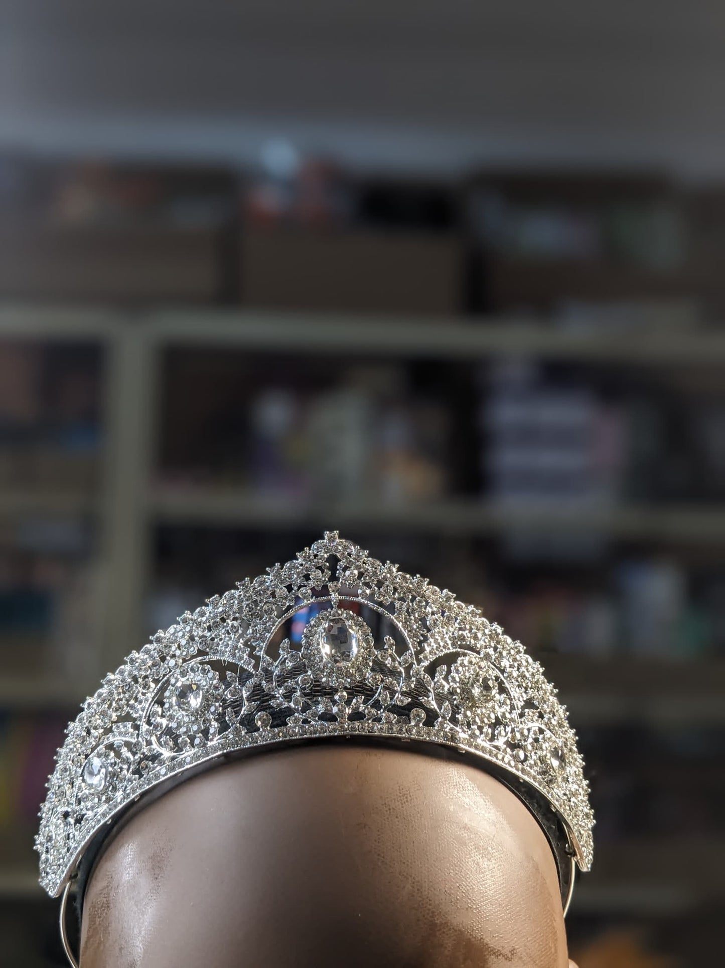 Qi Yuan Empress Diamond crown - One of a kind Hand made Singapore Princess Gowns