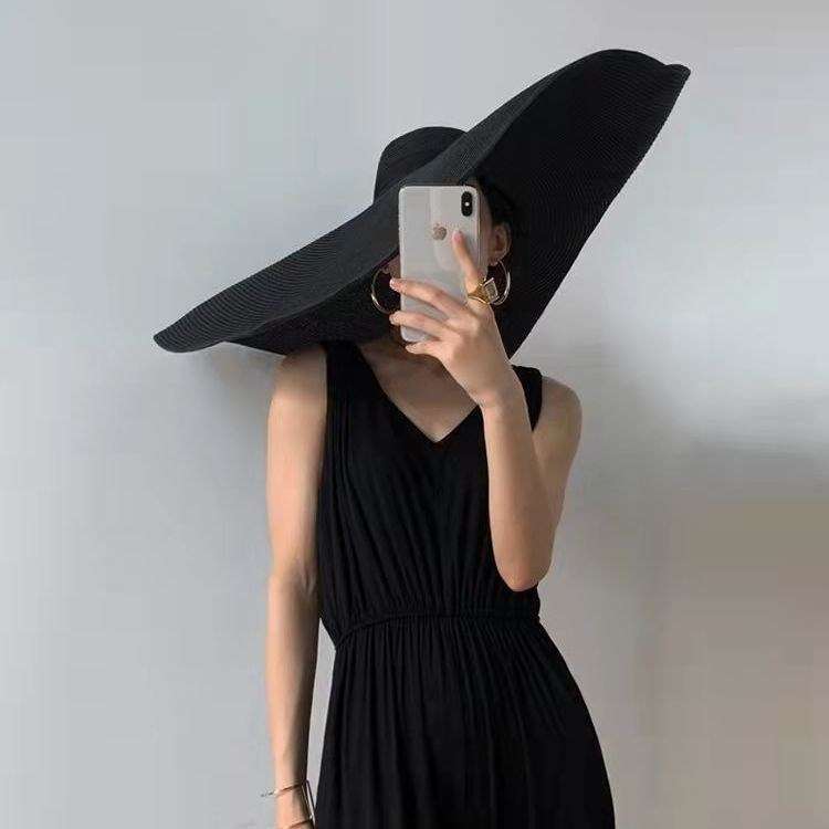 Beyonce style inspo black extra large hat