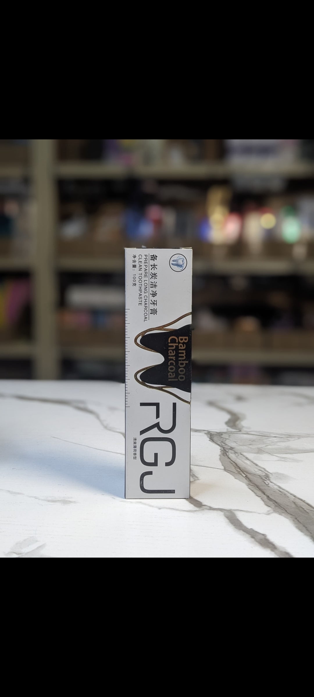 RGJ charcoal mint clean toothpaste deep fresh breath bamboo active whitening toothpaste