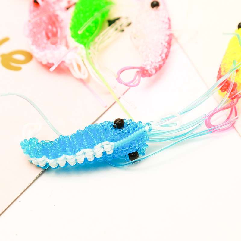 hand-woven artwork lobster key chain
