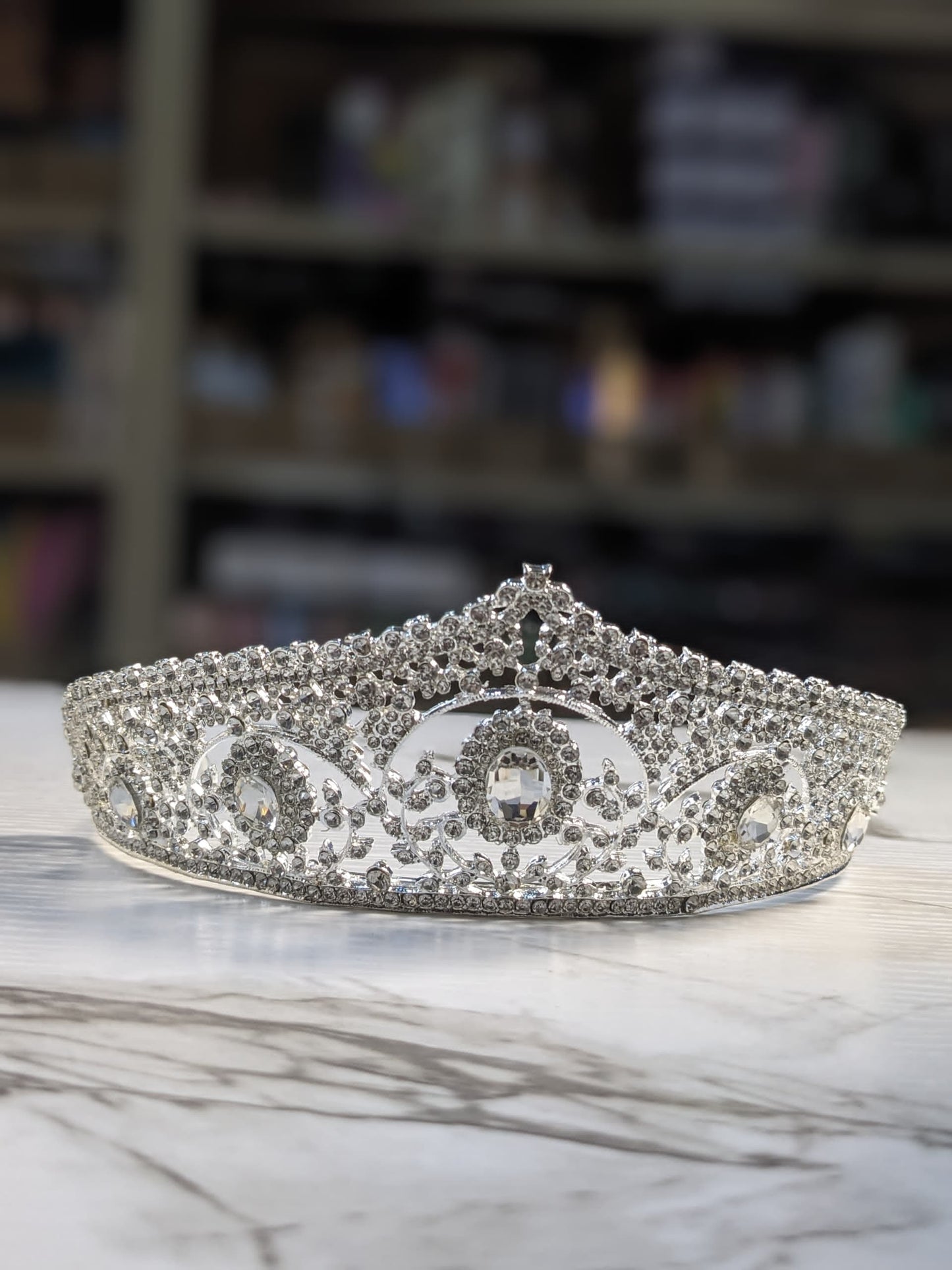 Qi Yuan Empress Diamond crown - One of a kind Hand made Singapore Princess Gowns