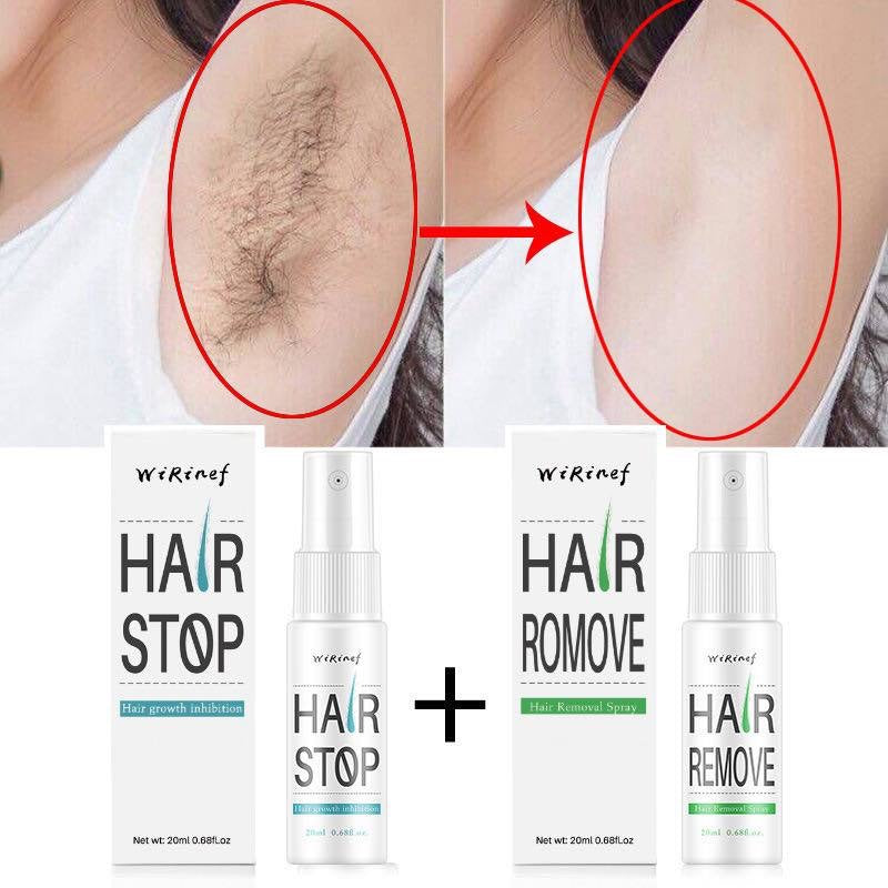 HAIR REMOVAL SET (HAIR STOP & REMOVE SPRAY) A14