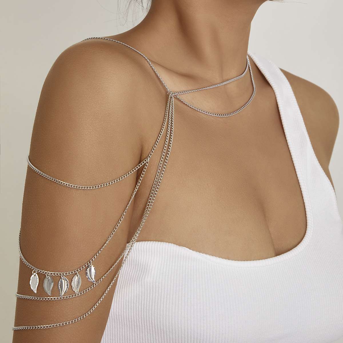 Silver leaf Shoulder accessories