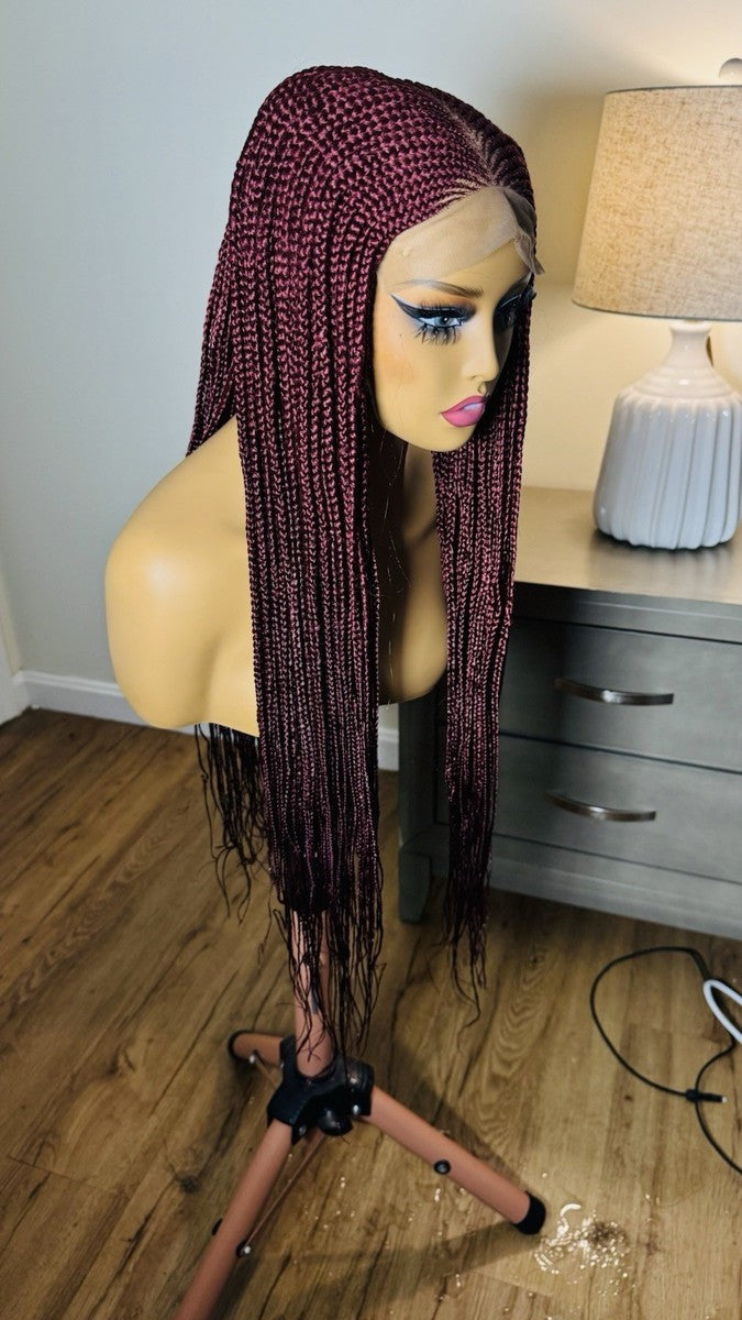 Zig zag side part Ghana braiding Braid 0010