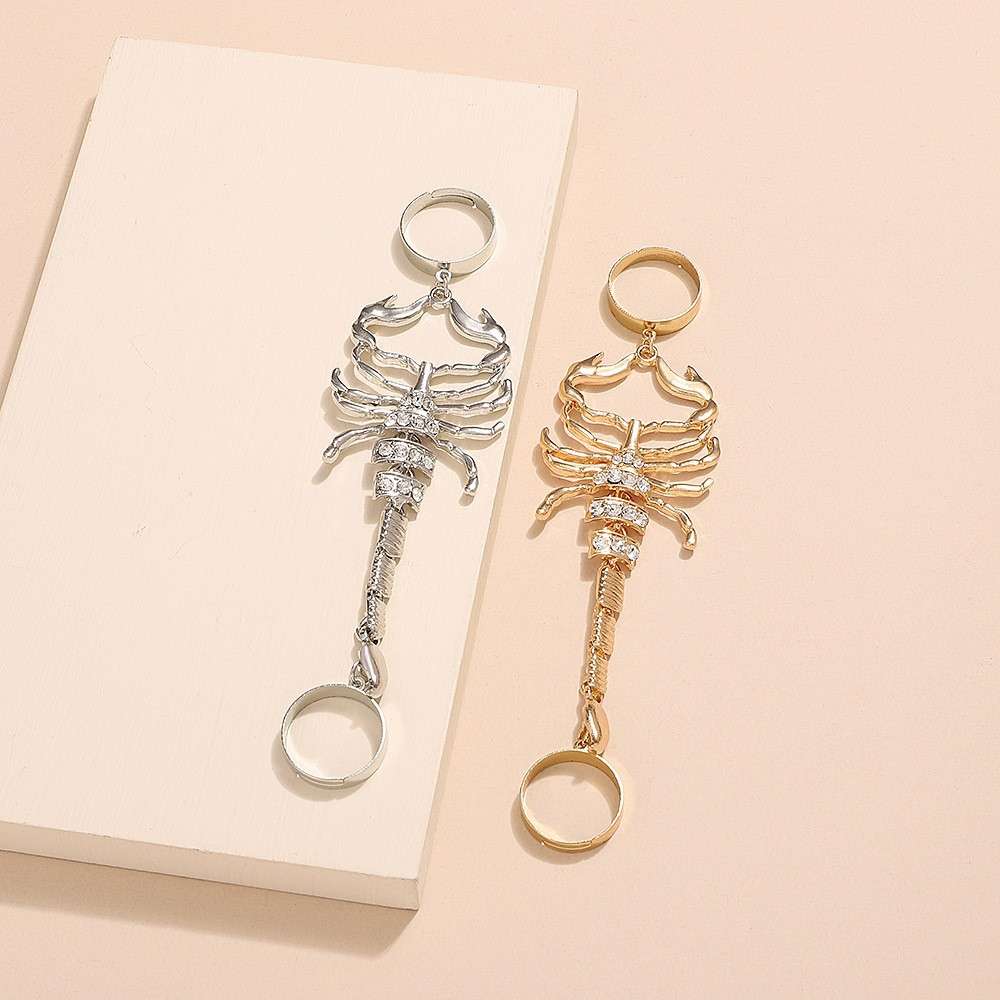 Silver Scorpion Ring Emperor left hand ring