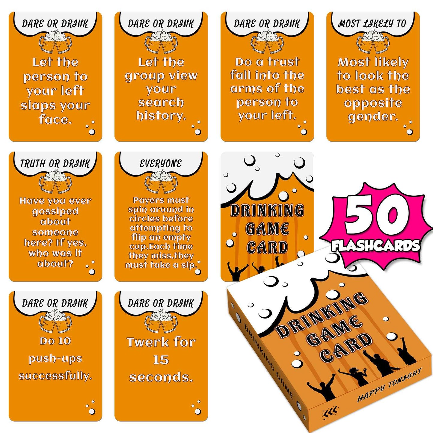 +18 Truth or Drink Adult Cards | Fun Game cards