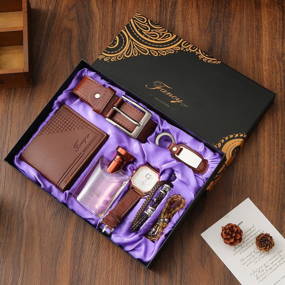 Brown TUX Men's designer perfume gift set