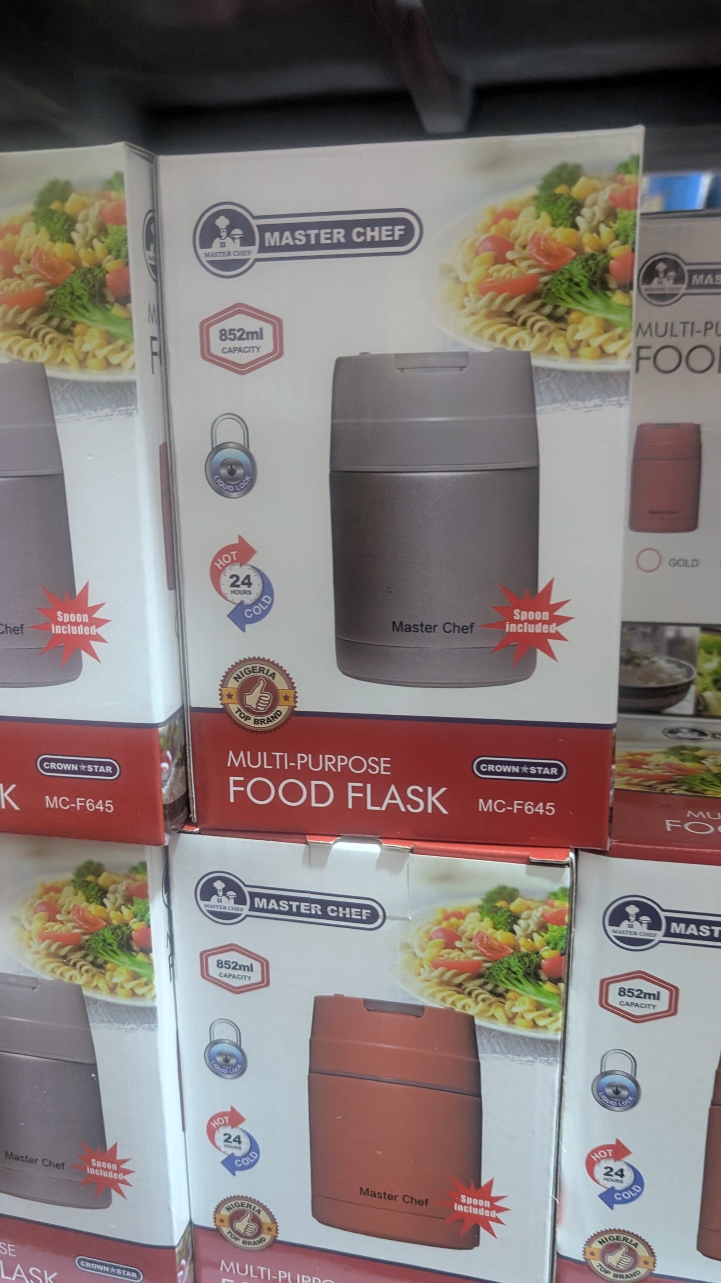 Master chef 852ml Food Flask 24hour heat/cool retention