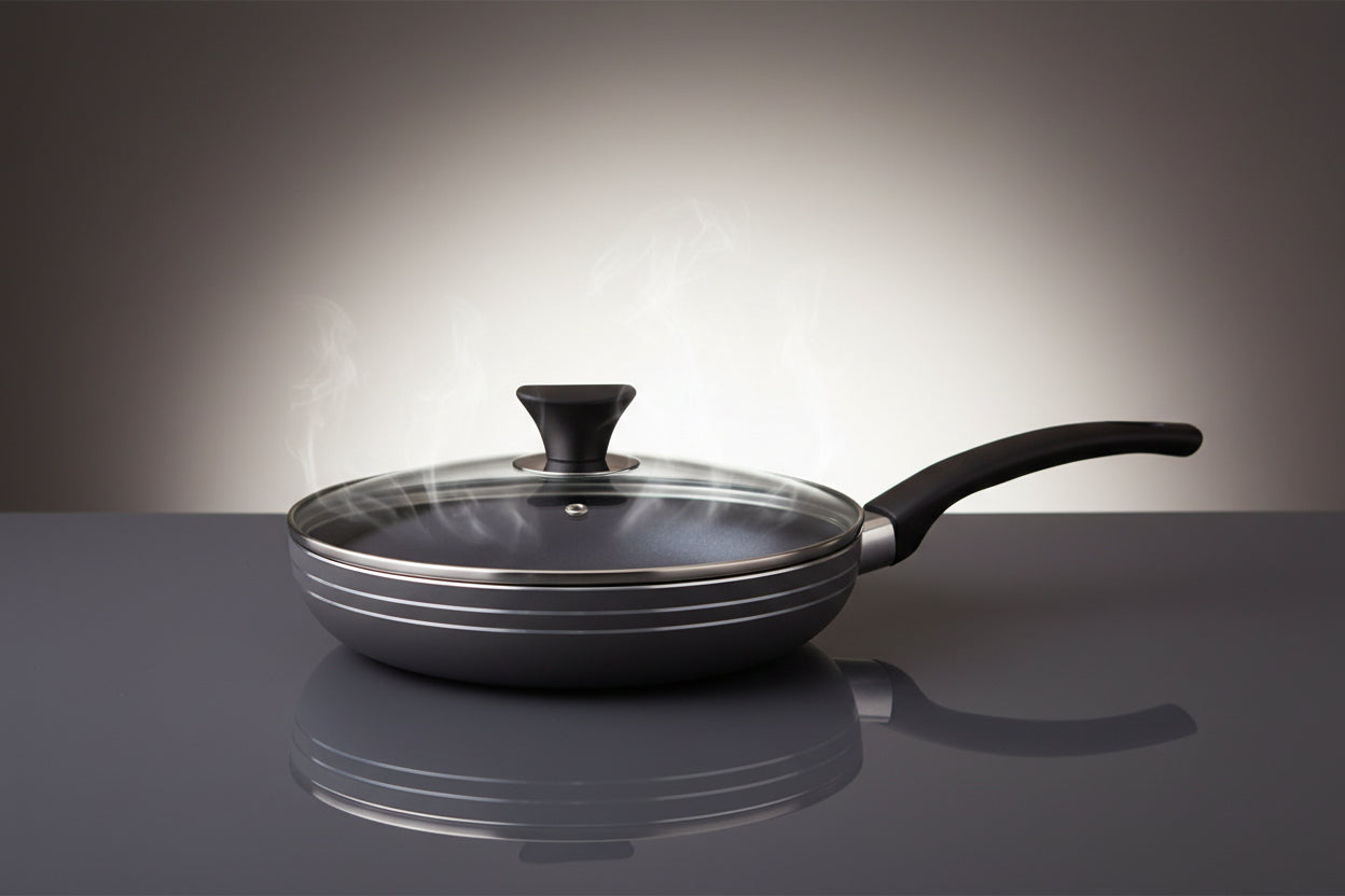 22cm High quality Frying pan with Glass Cover