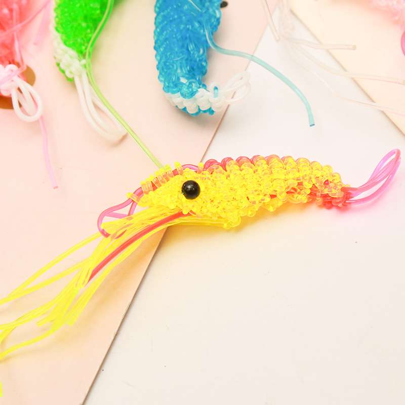 hand-woven artwork lobster key chain