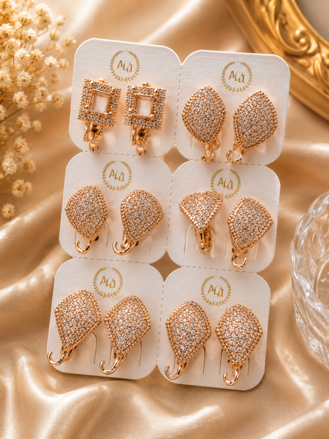 RS5 | Wholesale Rose Gold Non Tarnish Earring Collection ✨