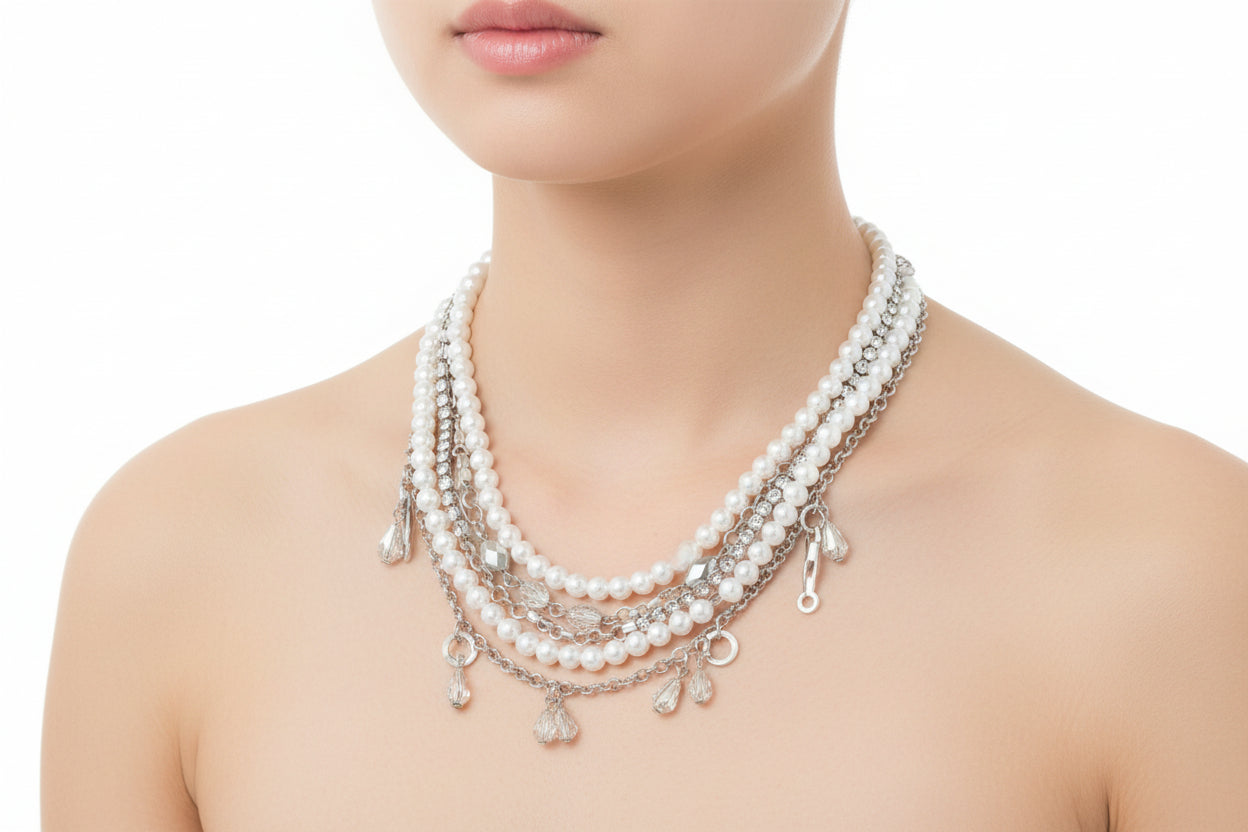 Pearl jewelry necklace