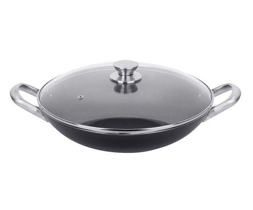 KÜCHENPROFI Wok Premium set with glass lid (size: 30 cm)