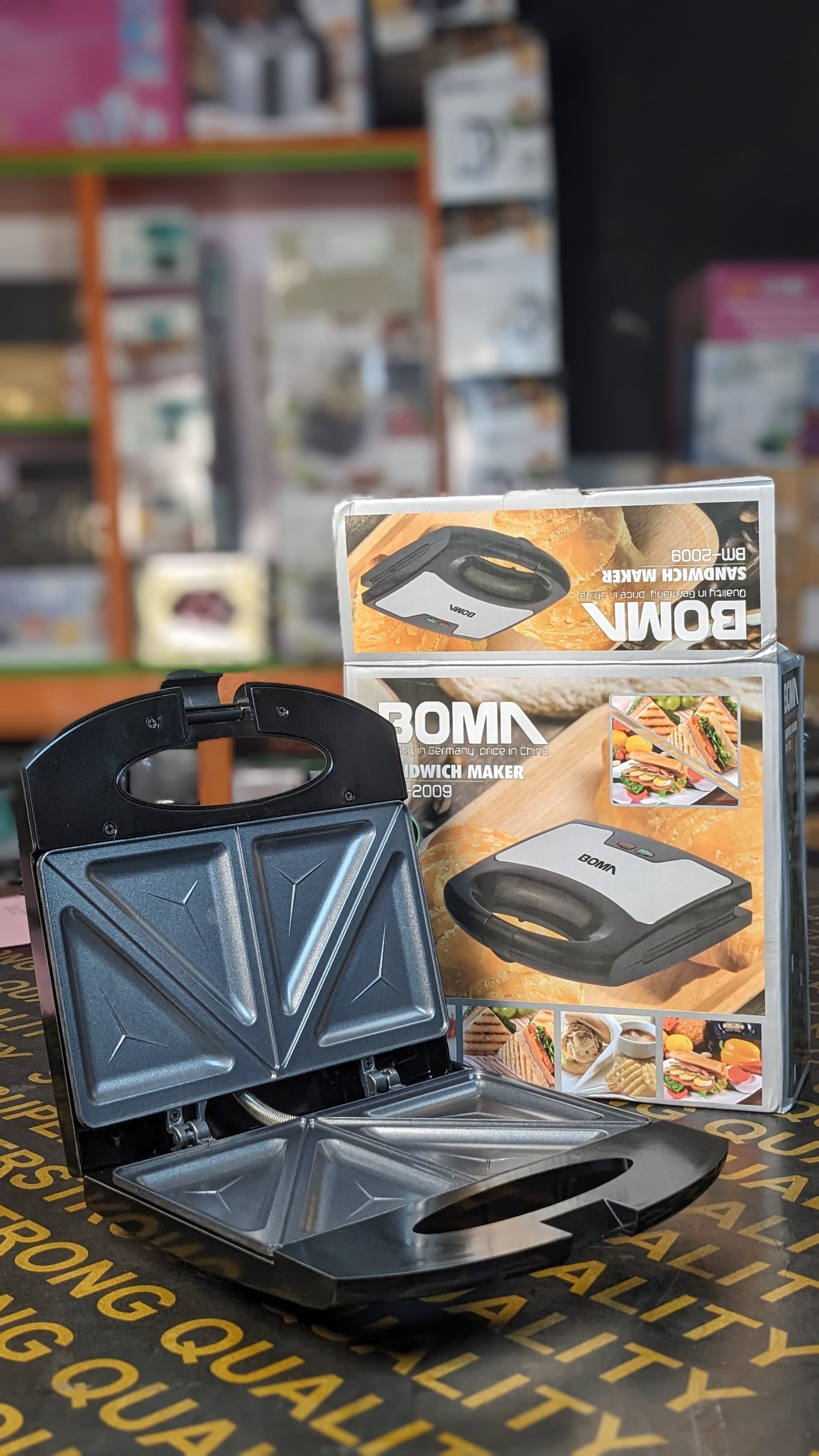 2slice Granite non-stick toaster and sandwich maker